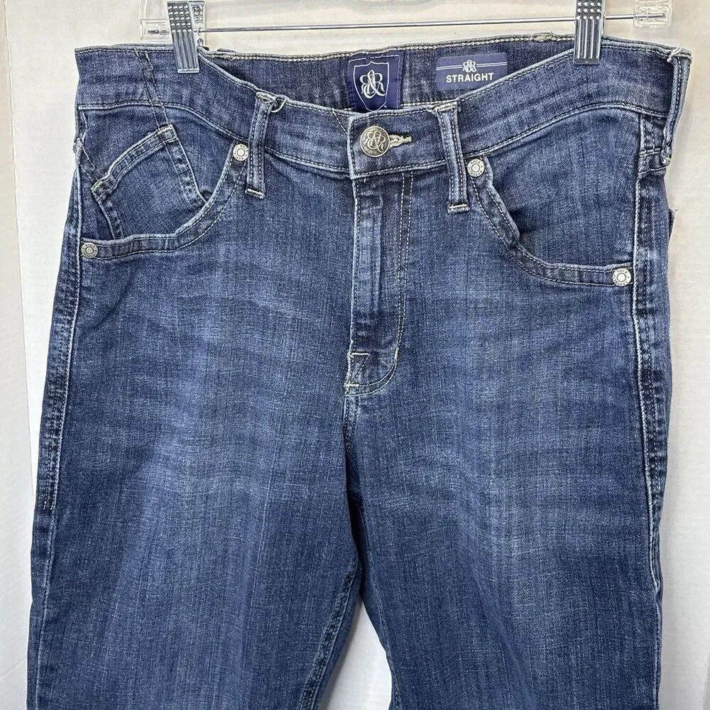 Rock & Republic Men's Jeans Straight Leg Size 36X30 Dark Wash